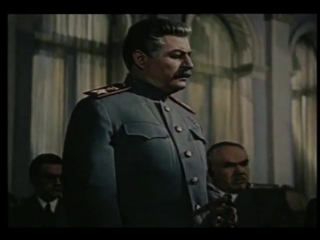 the fall of berlin - (1949, the very first military color film in russia)