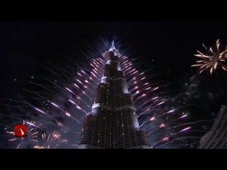 new year's fireworks in dubai entered the guinness book of records 2014.
